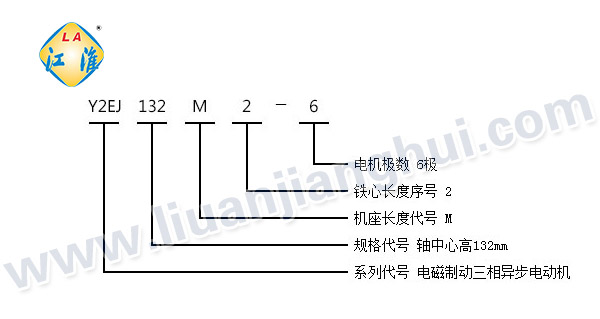 Y2EJ電磁制動三相異步電動機(jī)_型號意義說明_六安江淮電機(jī)有限公司